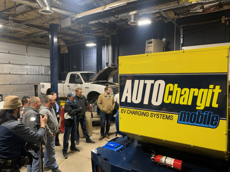 All smiles at the AUTOChargit Mobile Truck reveal for Precision Vehicle Holdings